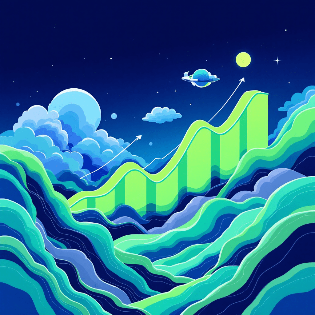 Market illustration showing the growth of the gaming creator economy